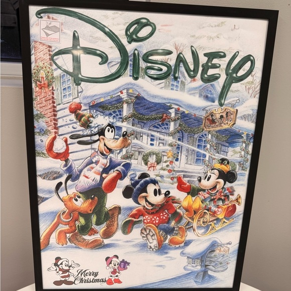 Disney Holiday Poster with Mickey and Friends 18x24 Poster